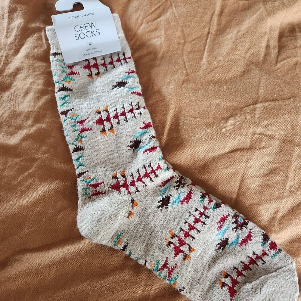 Maurice's Southwest Pattern Socks